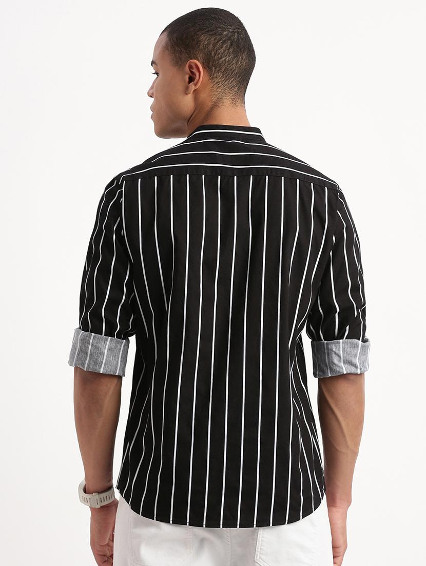 men striped cotton casual shirt - 21325472 - Standard Image - 3