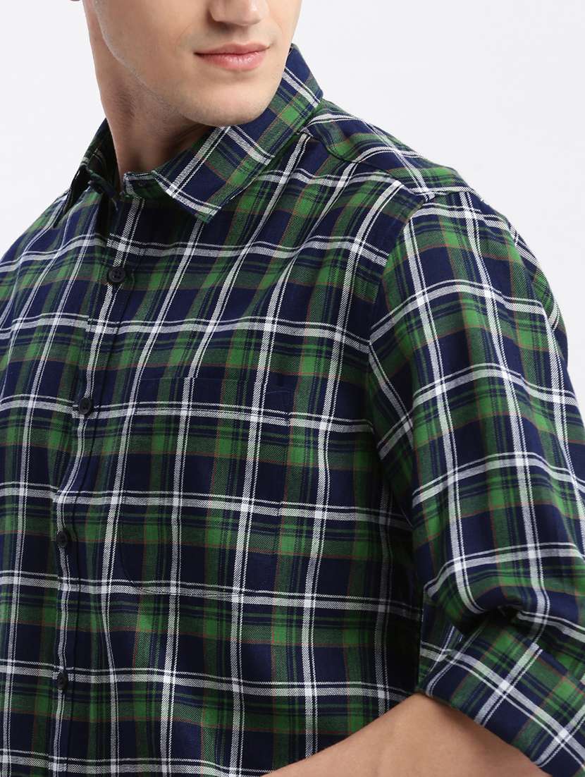 men checkered cotton casual shirt - 21325482 - Standard Image - 5