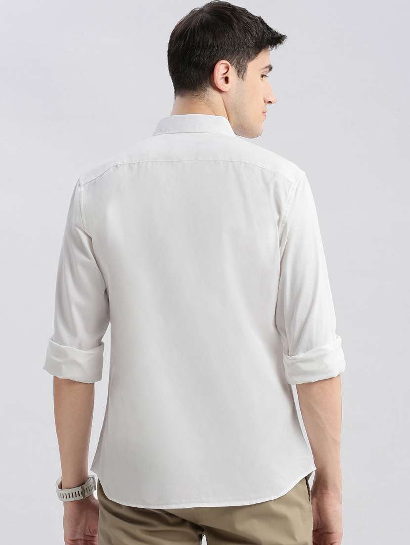 men solid cotton casual shirt - 21325484 -  Standard Image - 3