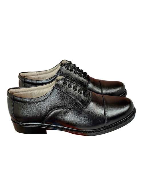 black leather laceup formal shoes - 21325629 -  Standard Image - 0