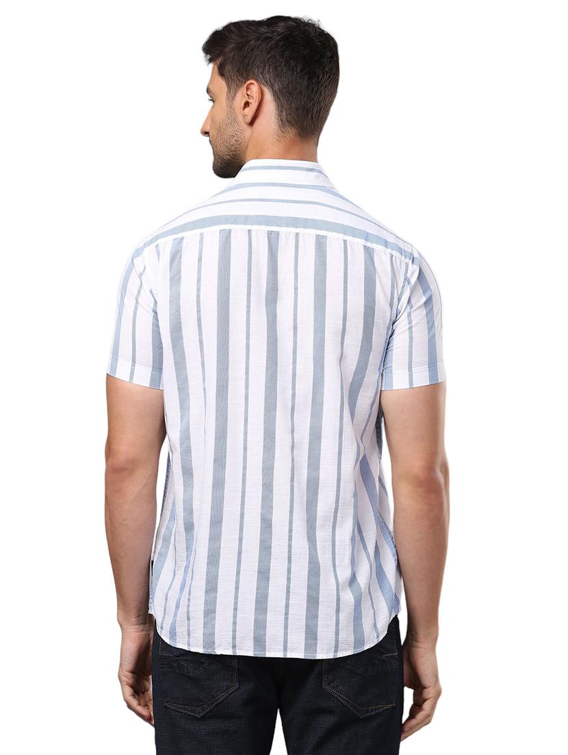 men white cotton casual shirt - 21326800 - Standard Image - 3