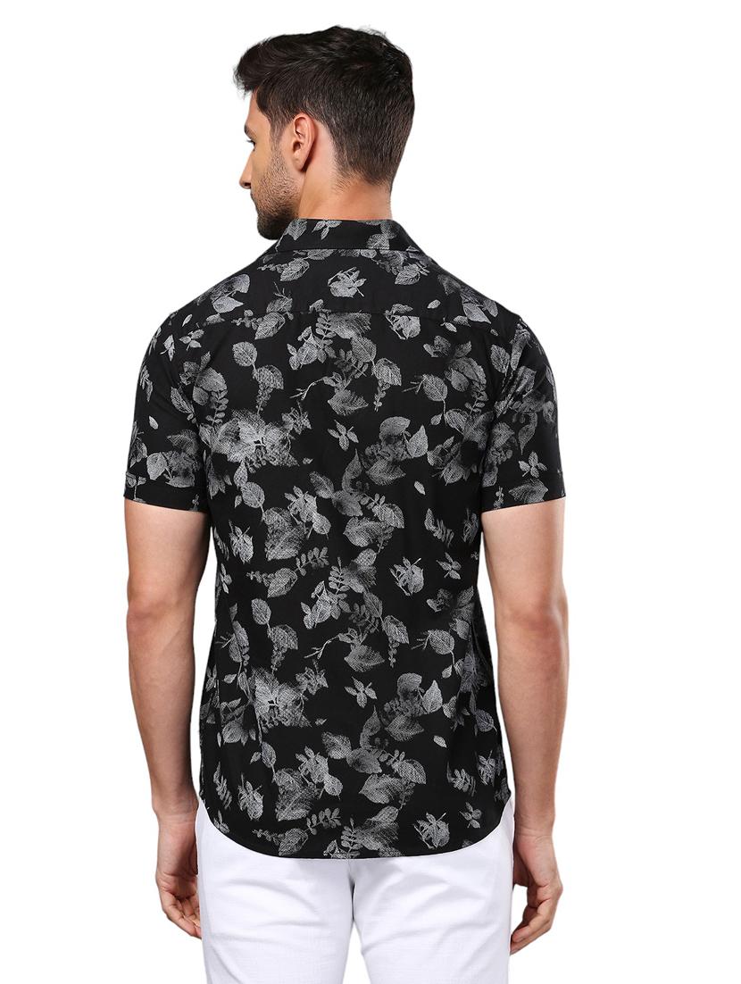 men black cotton casual shirt - 21326810 - Standard Image - 3
