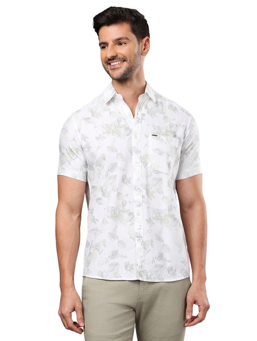 men white cotton casual shirt - 21326811 - Zoom Image - 0