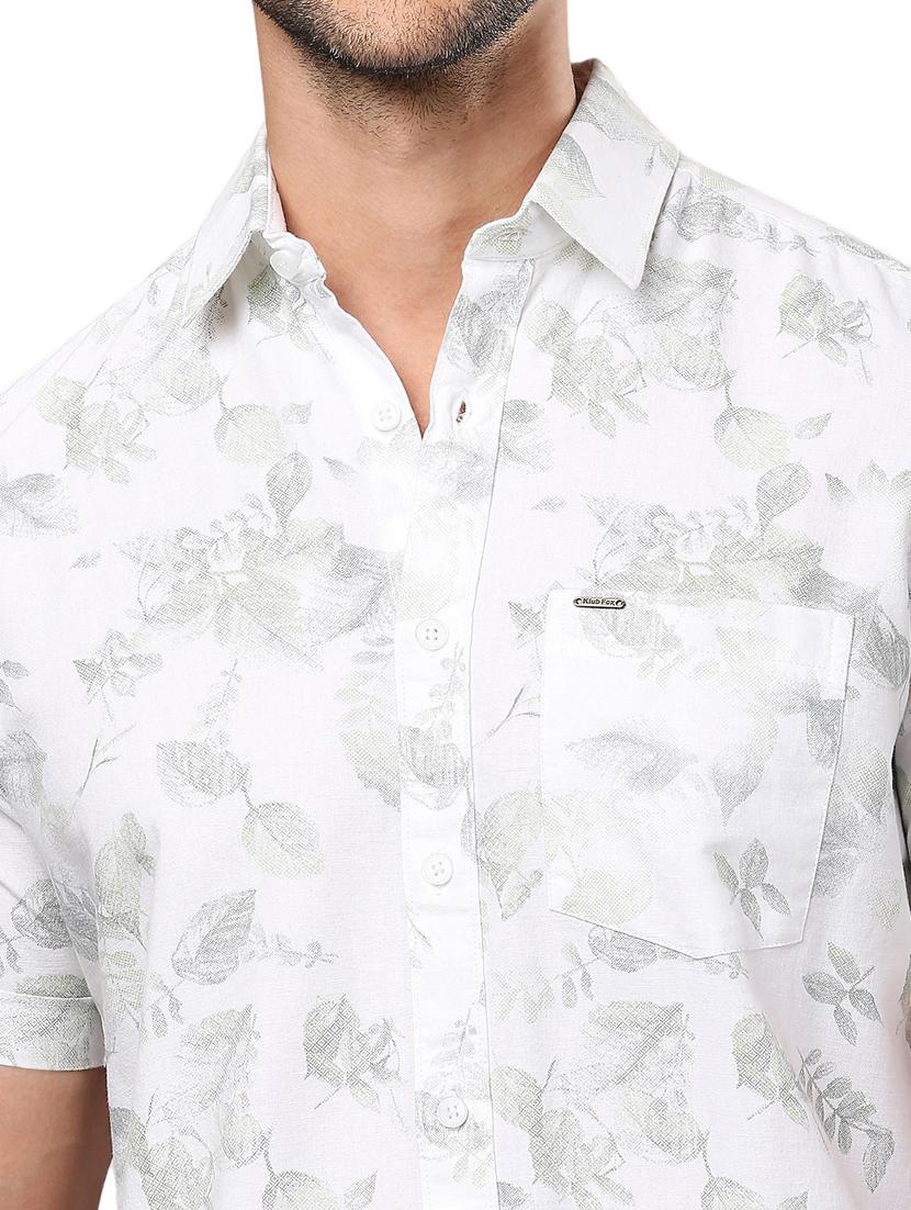 men white cotton casual shirt - 21326811 - Standard Image - 5