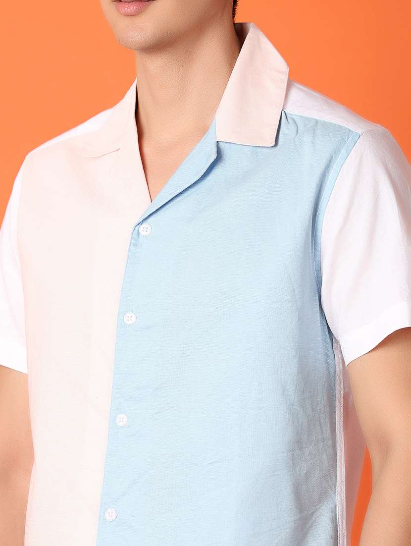 men white cotton casual shirt - 21328587 -  Standard Image - 5