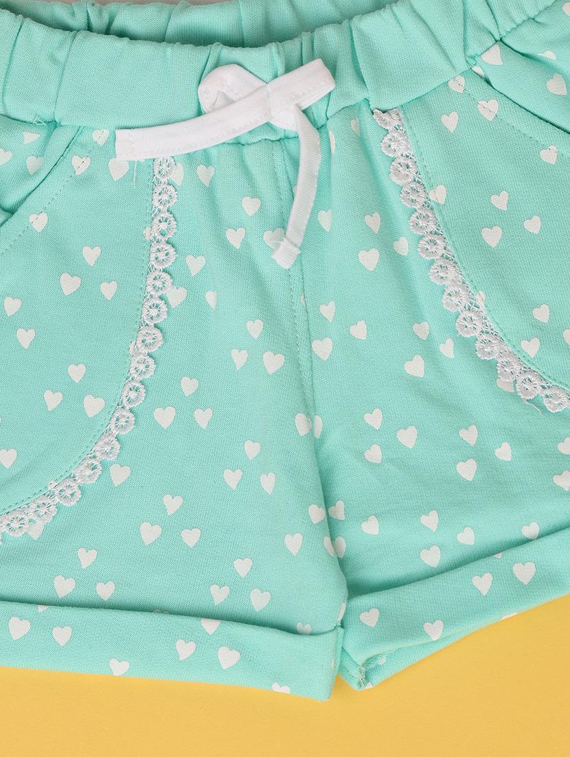 girls round neck printed shorts set - 21328620 - Standard Image - 3