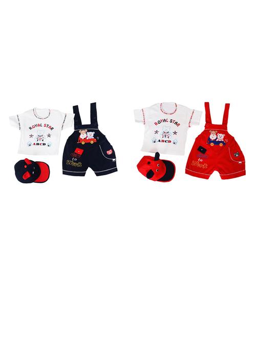 pack of 2 dungaree sets with hat - 21331158 - Standard Image - 0