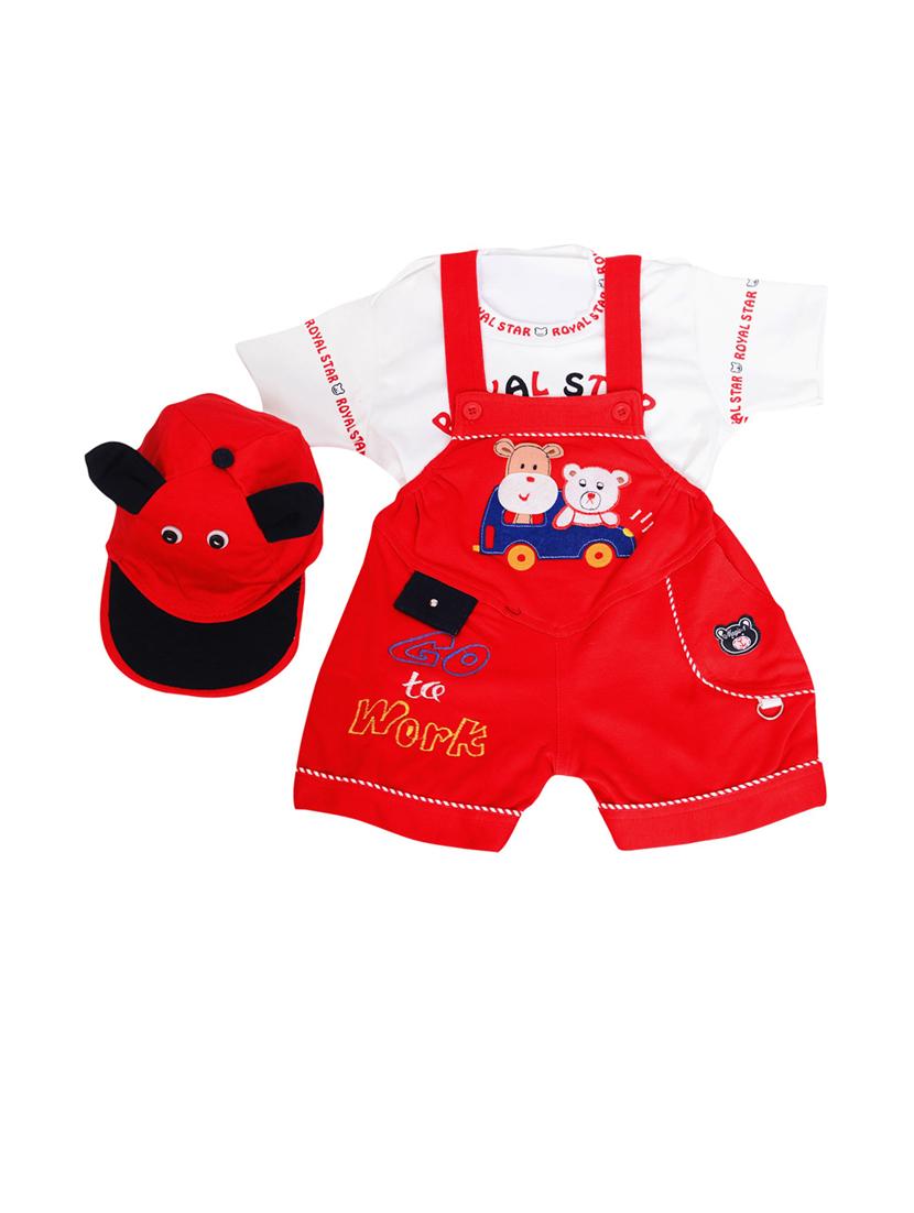 pack of 2 dungaree sets with hat - 21331158 - Standard Image - 3