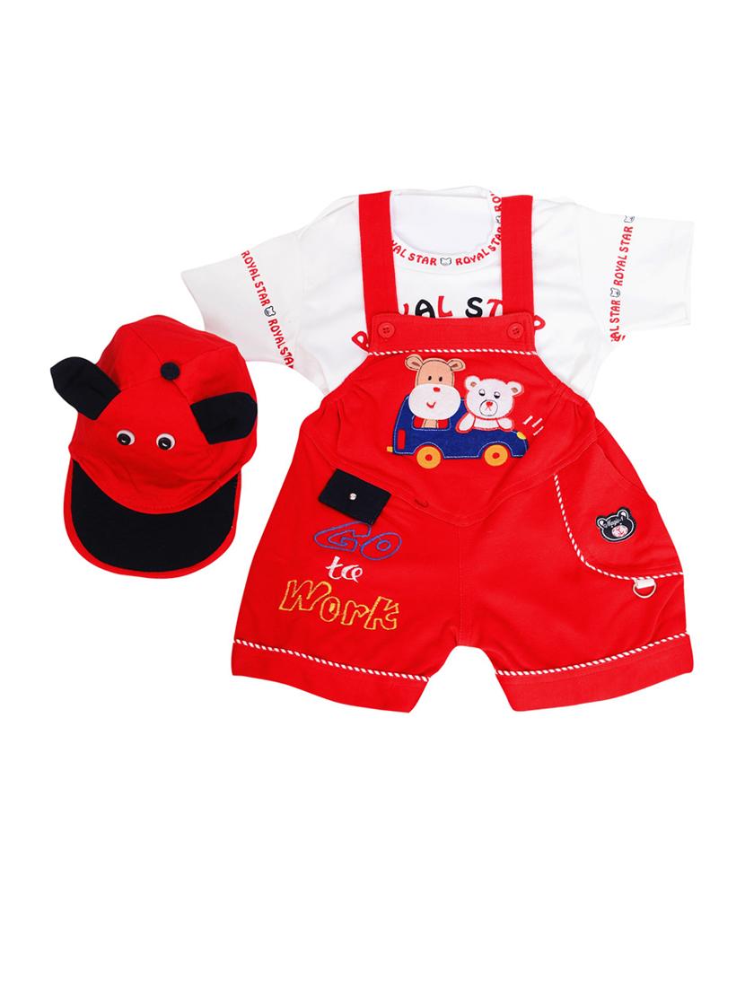 pack of 2 dungaree sets with hat - 21331159 - Standard Image - 3