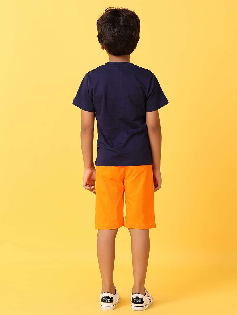boys printed cotton shorts  twin set - 21331462 -  Standard Image - 3