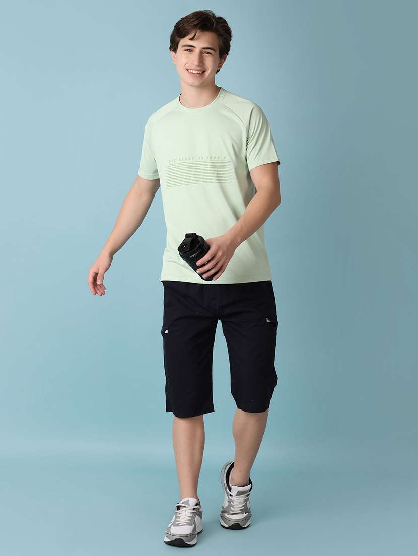 men front print short sleeve t-shirt - 21331476 -  Standard Image - 3