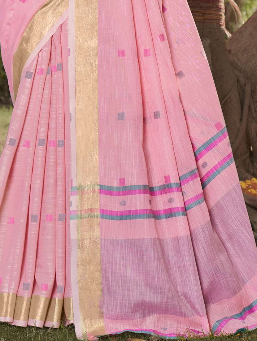 women self design handloom saree with blouse - 21331714 -  Standard Image - 3