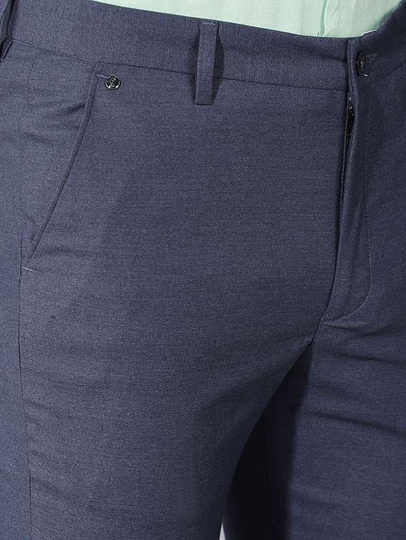 men mid rise solid flat front formal trouser - 21331729 - Standard Image - 5