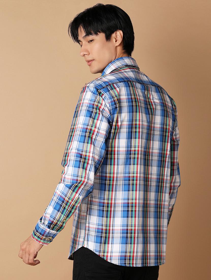 men checkered cotton casual shirt - 21332059 - Standard Image - 3