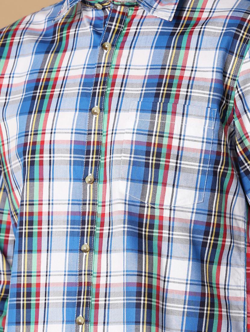men checkered cotton casual shirt - 21332059 - Standard Image - 5