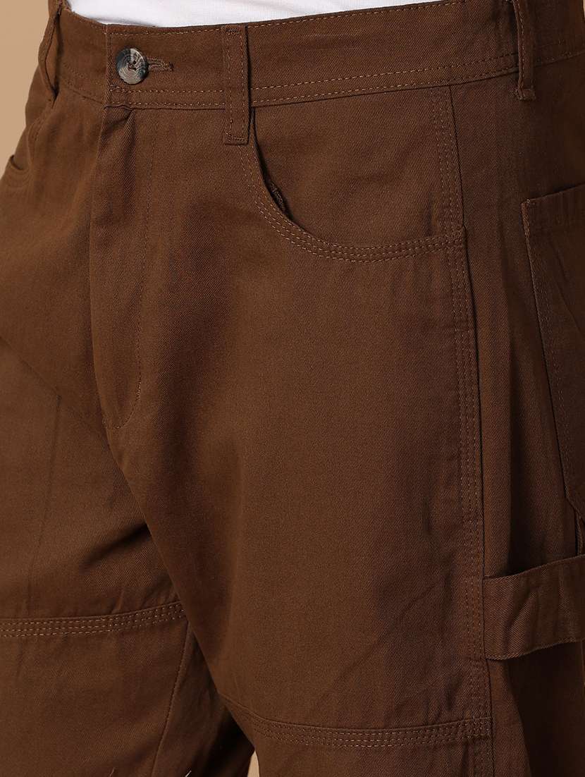 men mid rise solid cargo - 21332106 -  Standard Image - 5