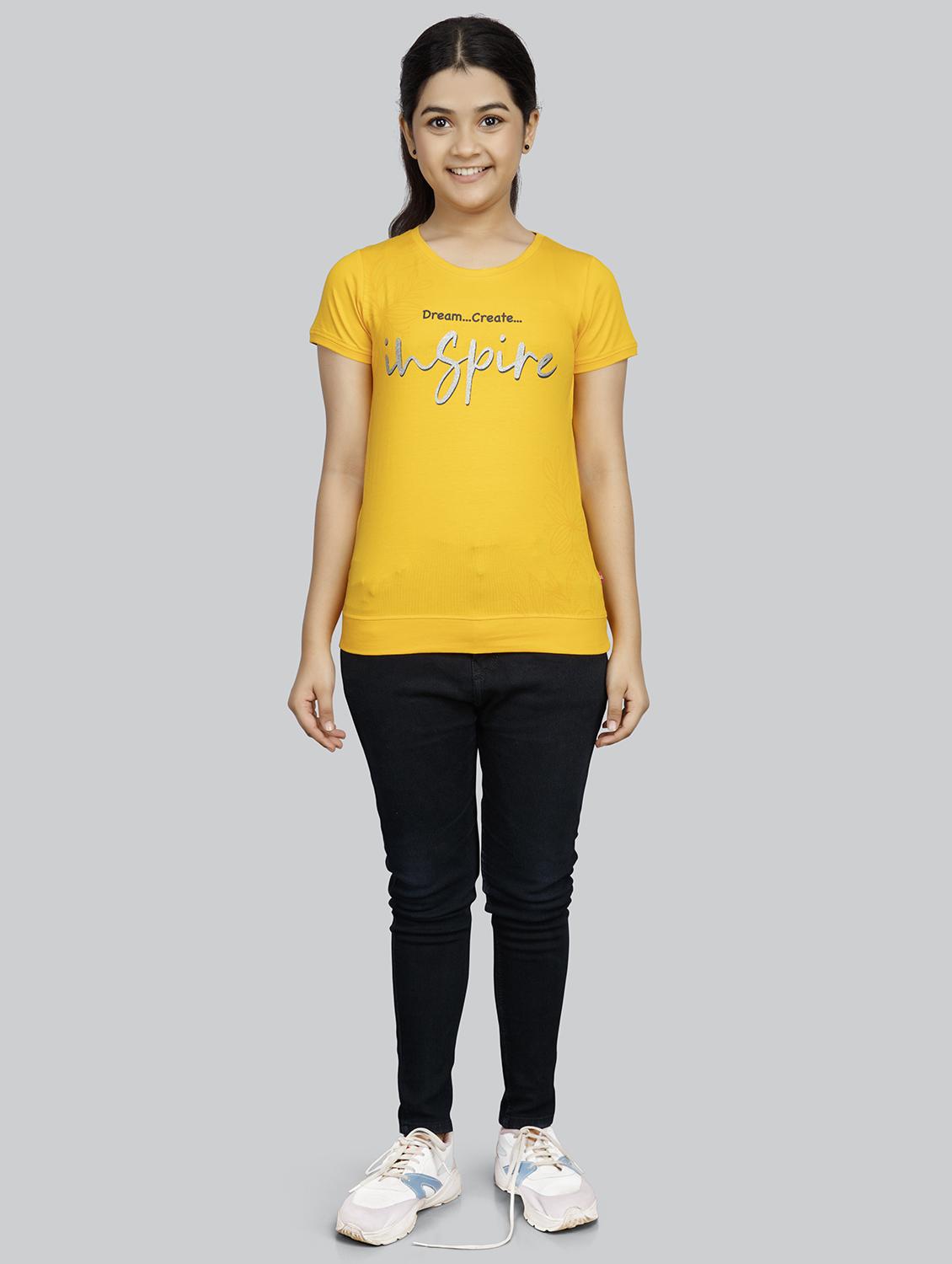 girls round neck short sleeves tees - 21332286 - Standard Image - 3