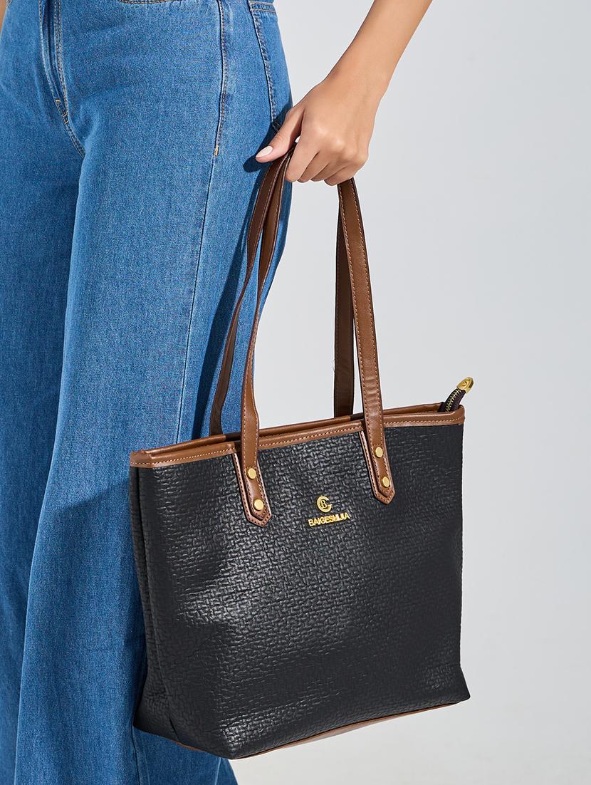 women black leatherette handbag - 21332536 - Standard Image - 5