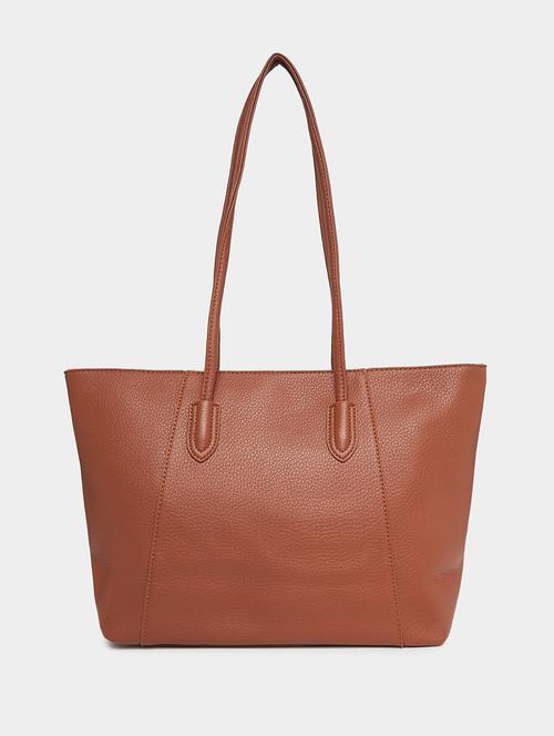 women brown leatherette handbag - 21332538 -  Standard Image - 0