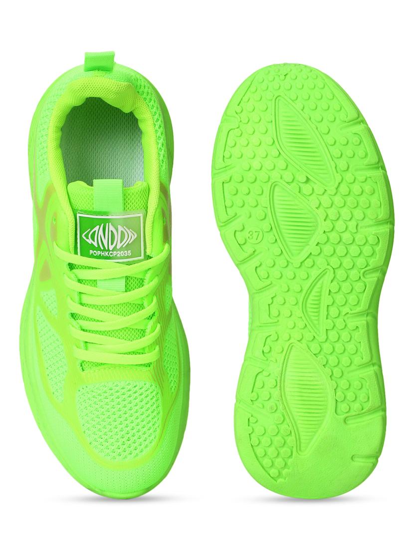 green lace-up sports shoes - 21333244 - Standard Image - 5