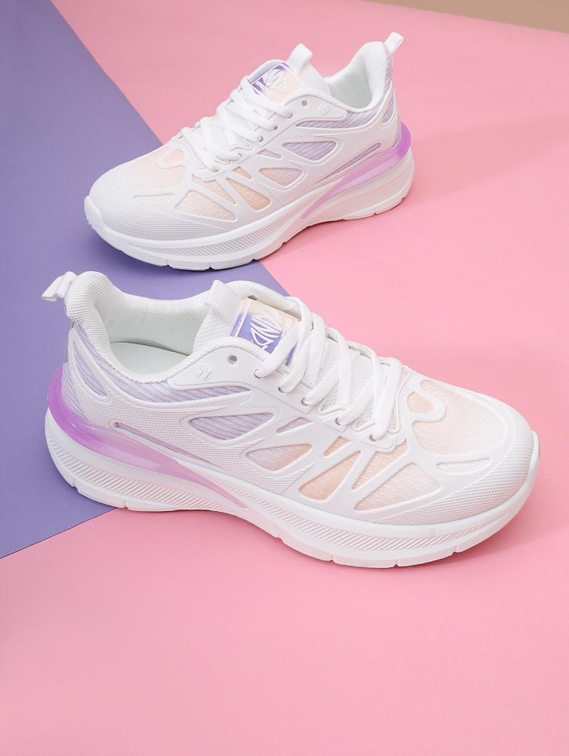purple lace-up sports shoes - 21333248 -  Zoom Image - 0