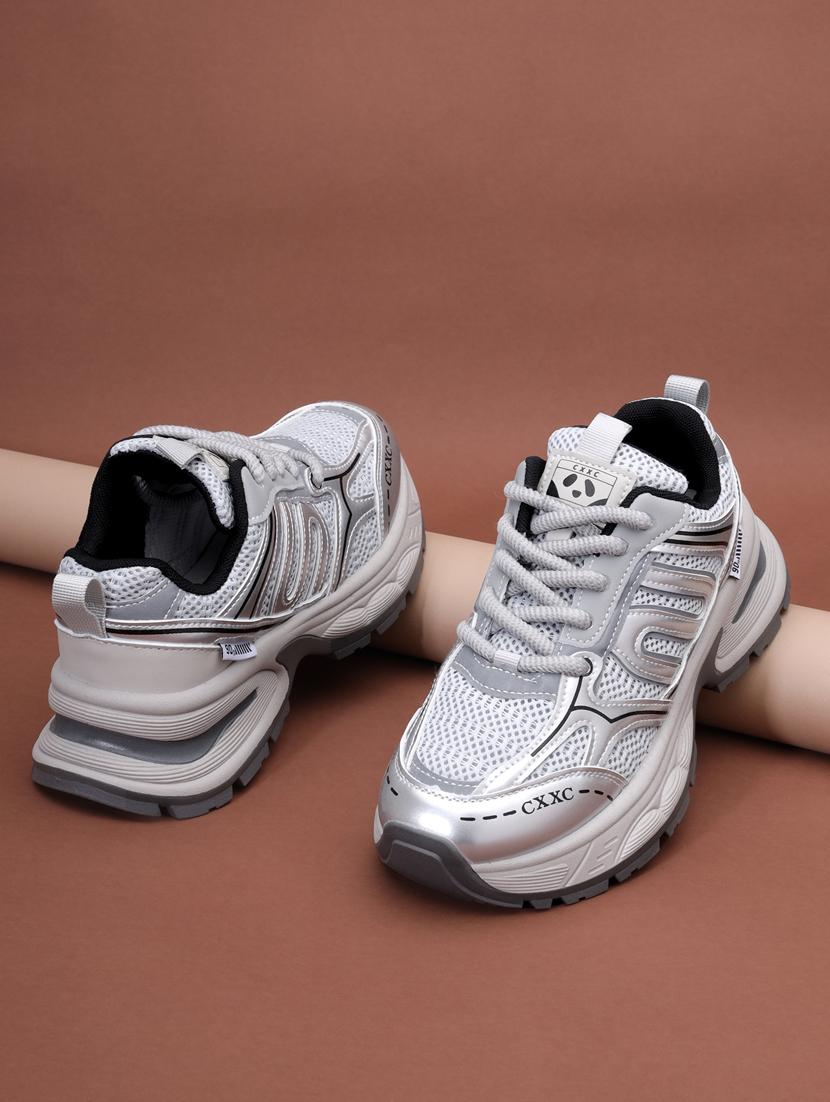 grey lace-up sports shoes - 21333253 -  Zoom Image - 0