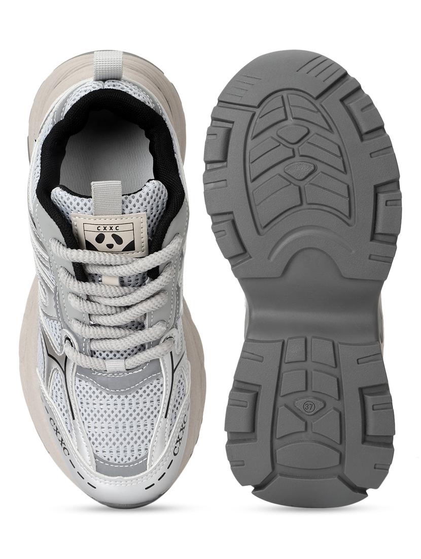 grey lace-up sports shoes - 21333253 - Standard Image - 5