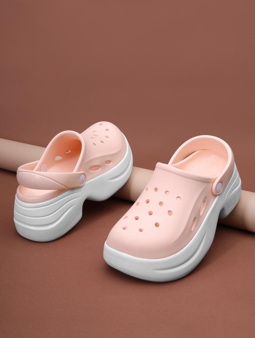 women solid clogs flip flops