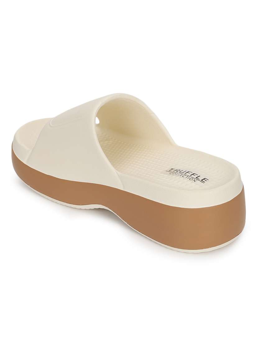 women solid slip on slides - 21333268 - Standard Image - 3