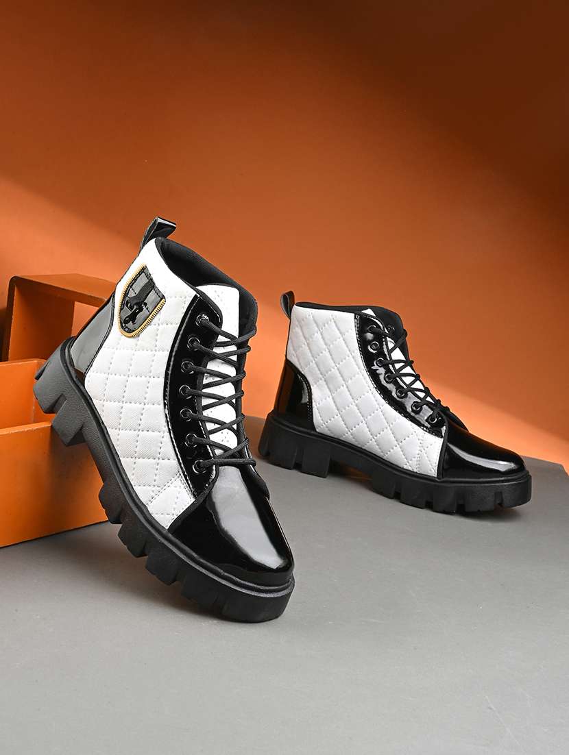 men grey lace up boots