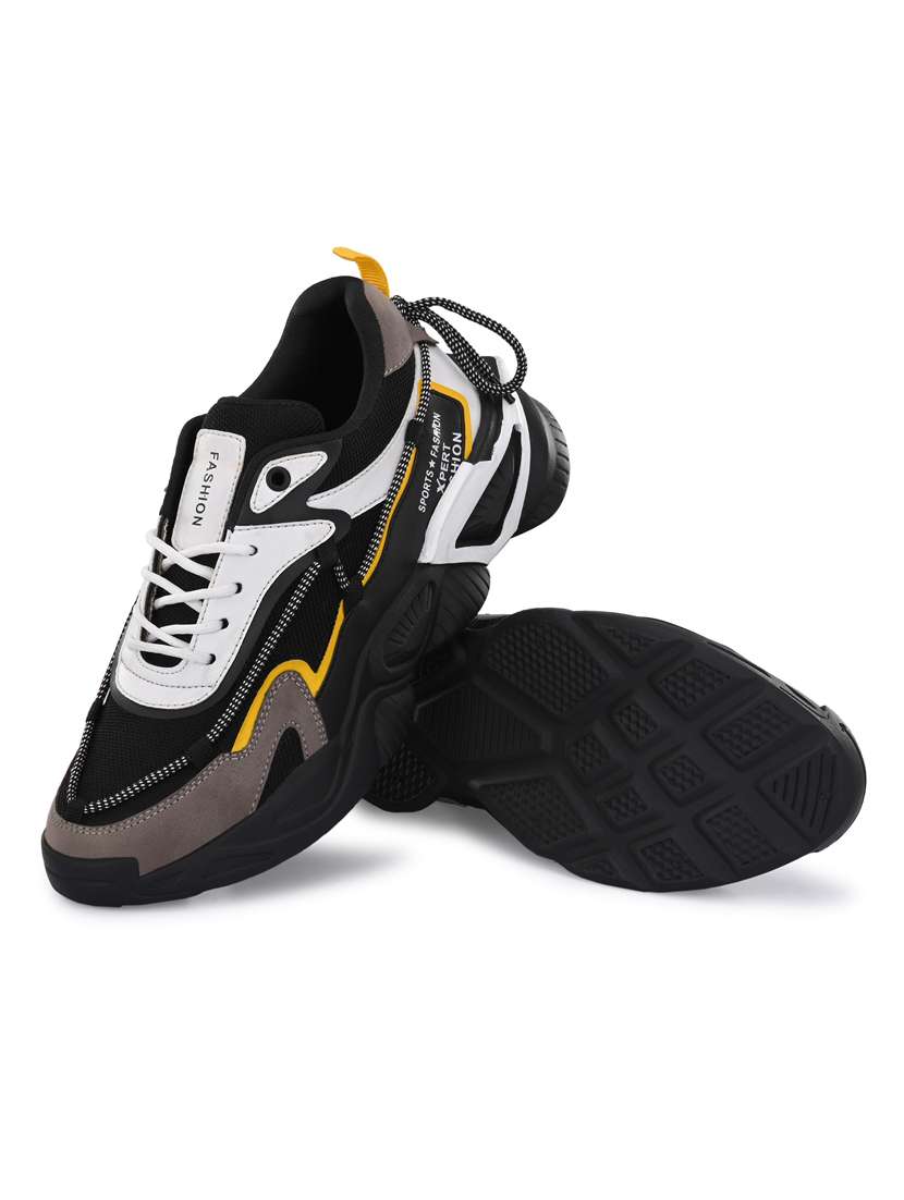 RISING WOLF Men Black Lace Up Shoes - Image 5