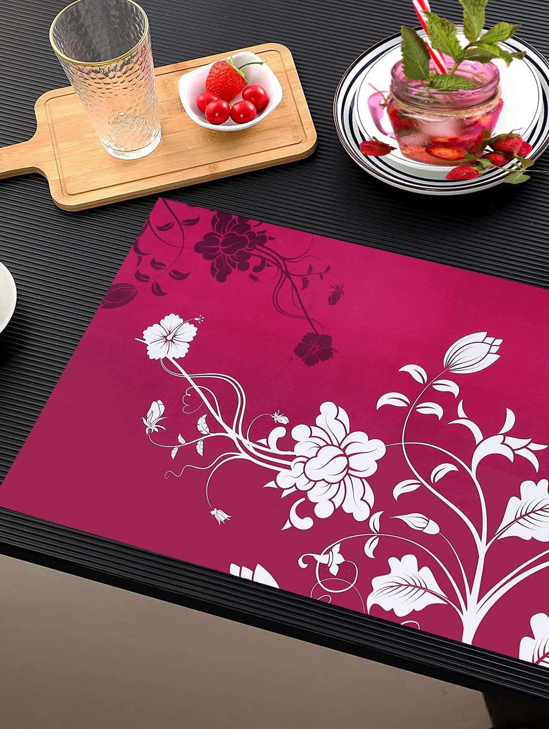 printed placemats for dining table and kitchen