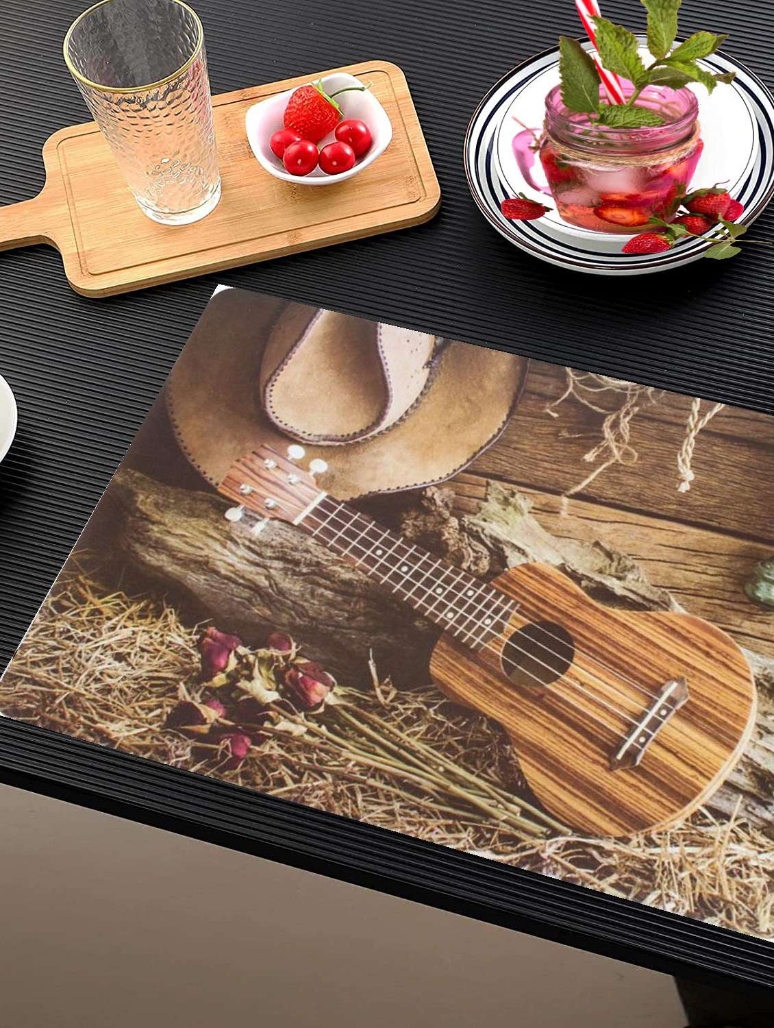 printed placemats for dining table and kitchen