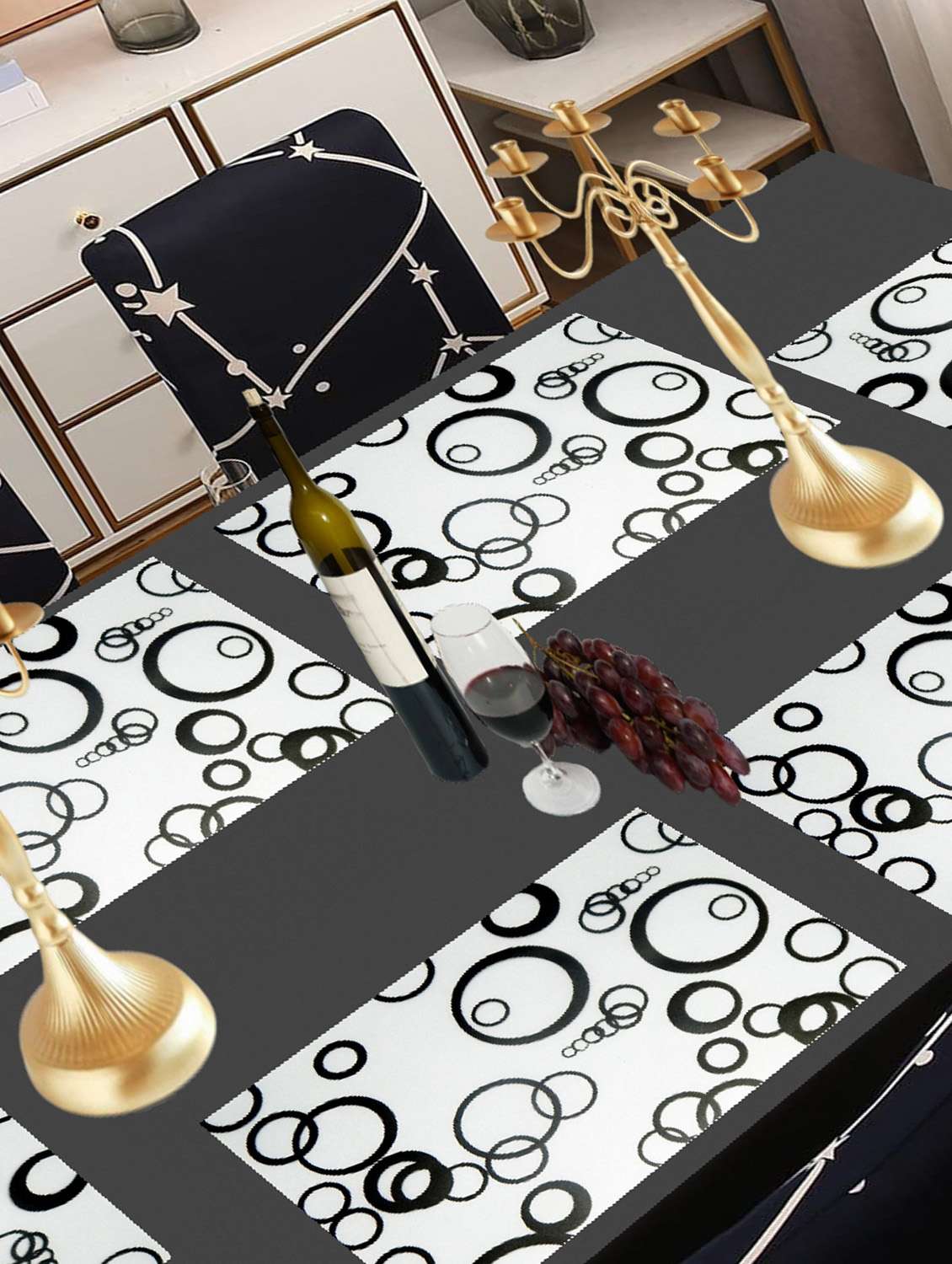 printed placemats for dining table and kitchen