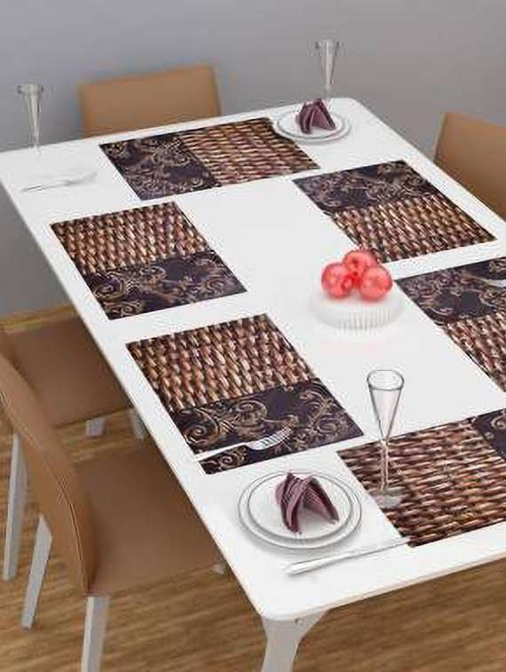 rectangular pack of 6 table placemat
