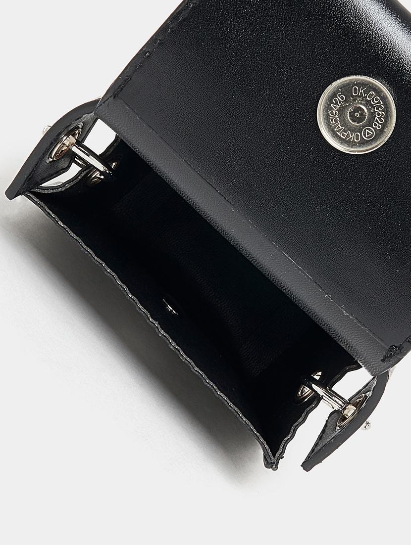 women black leatherette handbag - 21334342 - Standard Image - 3