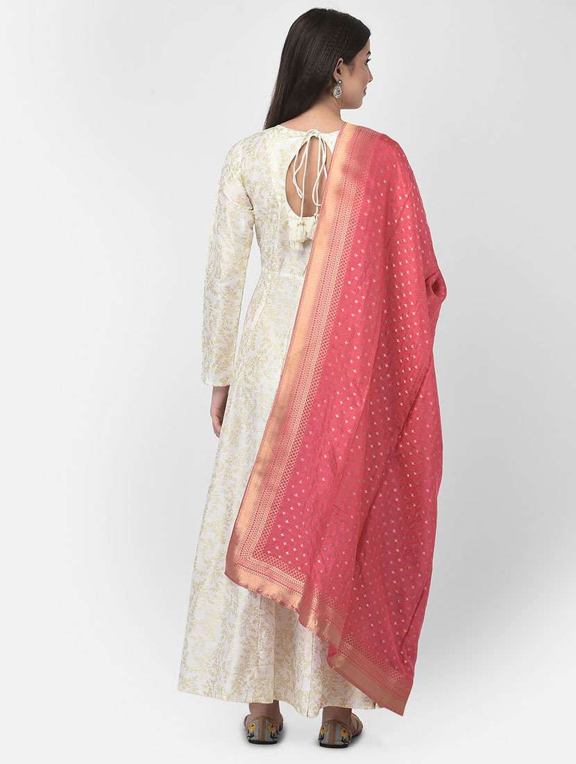 women round neck long sleeve a-line kurta - 21334349 -  Standard Image - 3