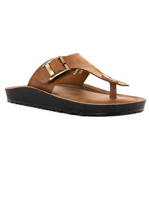 brown synthetic & mesh slip on sandals - 21335401 -  Standard Image - 0