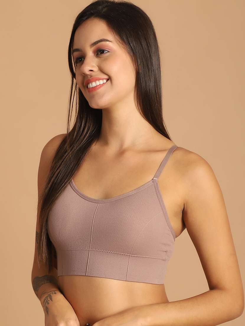 pack of 2 solid multi color sports bra - 21335727 -  Standard Image - 3
