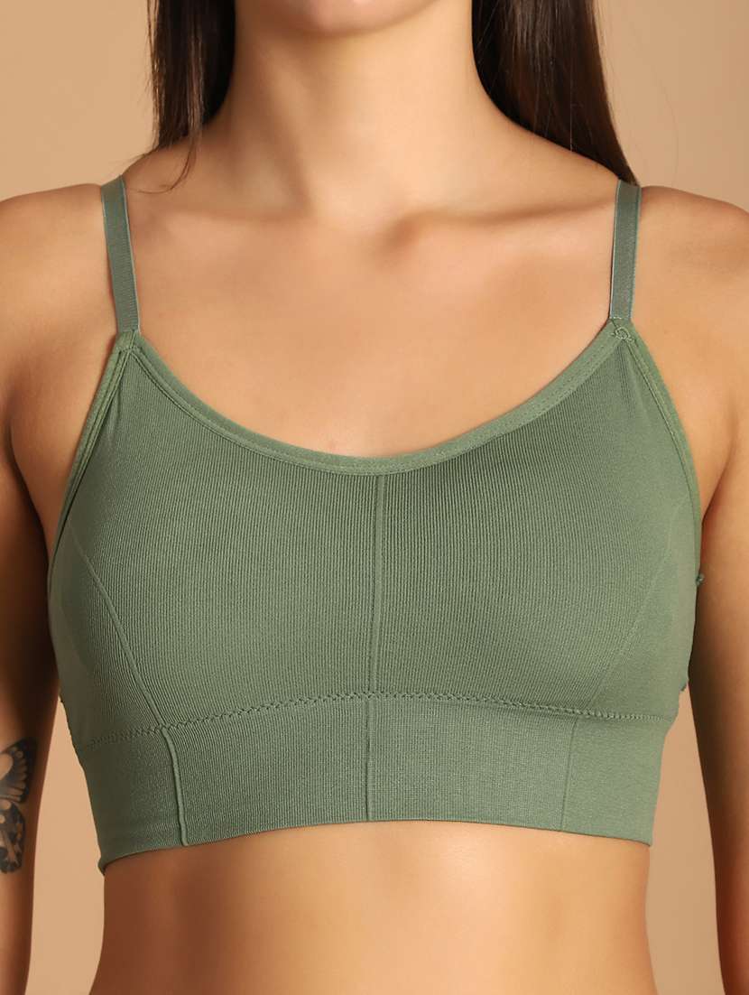 pack of 2 solid multi color sports bra - 21335729 -  Standard Image - 5