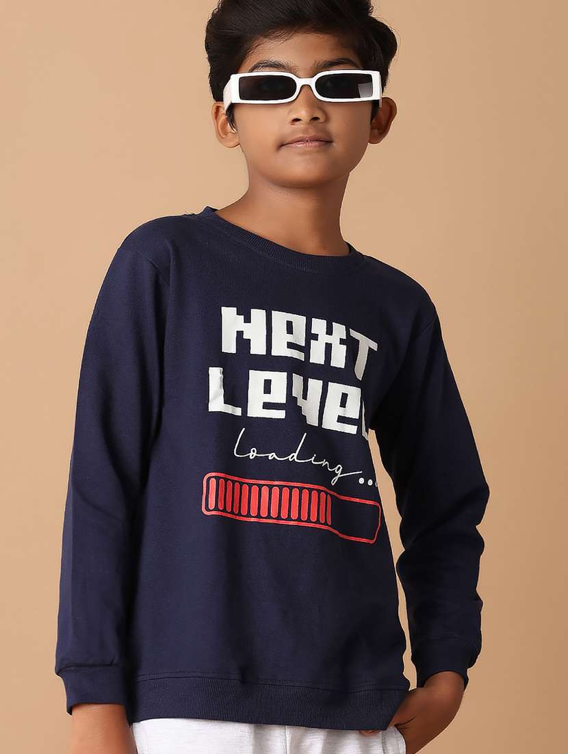 navy blue cotton full length twin set - 21335901 -  Standard Image - 3