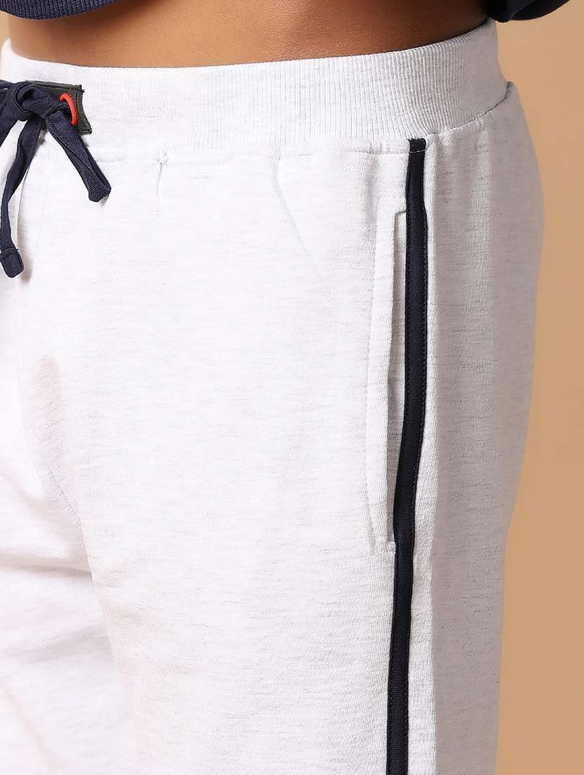 navy blue cotton full length twin set - 21335901 -  Standard Image - 5