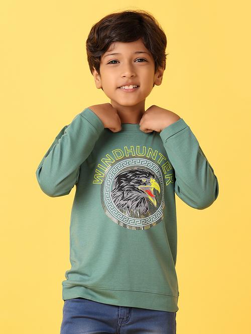 boys long sleeves printed t-shirt - 21335903 - Standard Image - 0