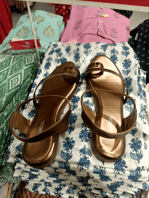 copper pu (polyurethane) sandals - 21335907 -  Standard Image - 0
