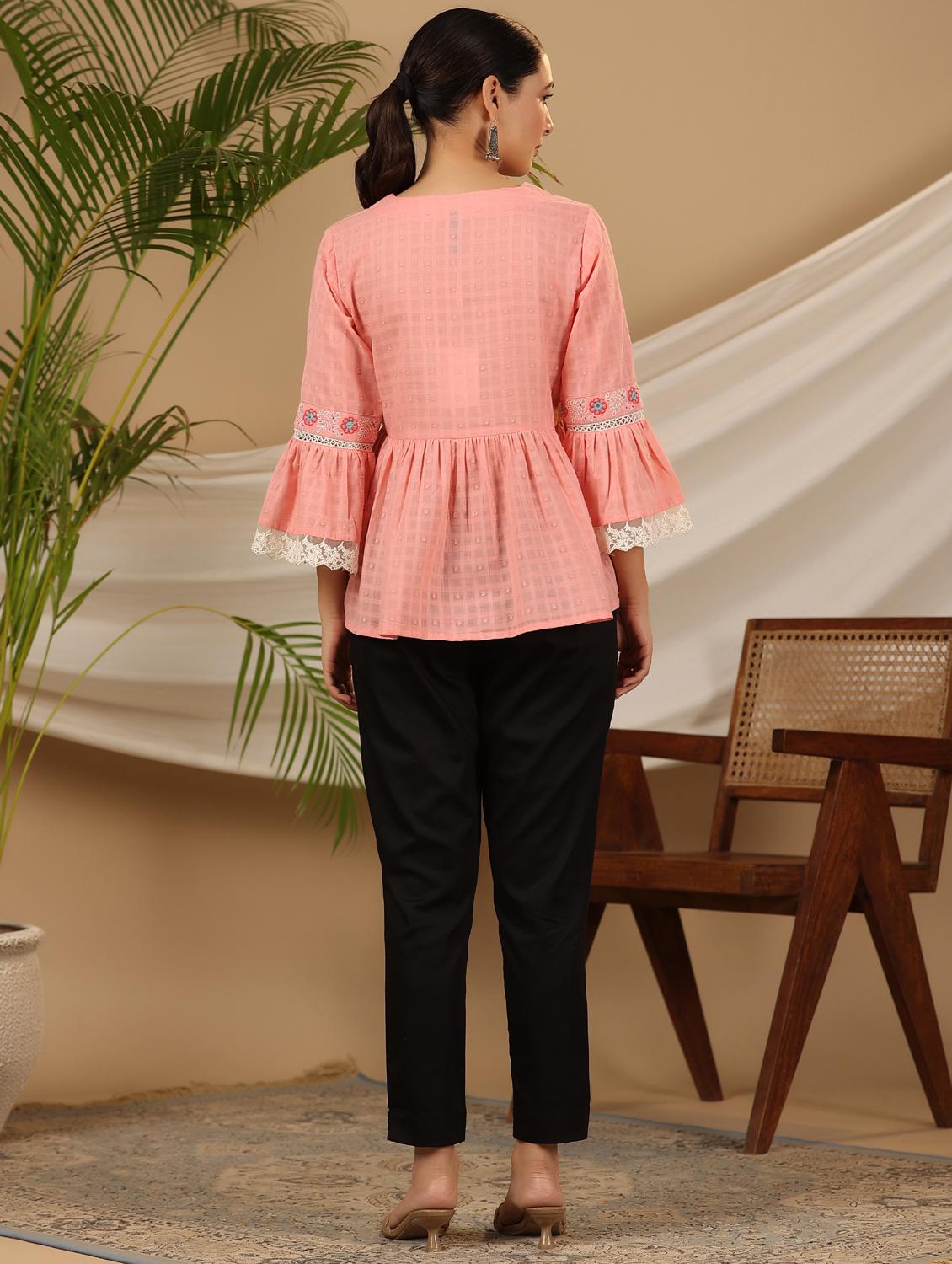 women embroided detailed flared tunic - 21337625 - Standard Image - 3