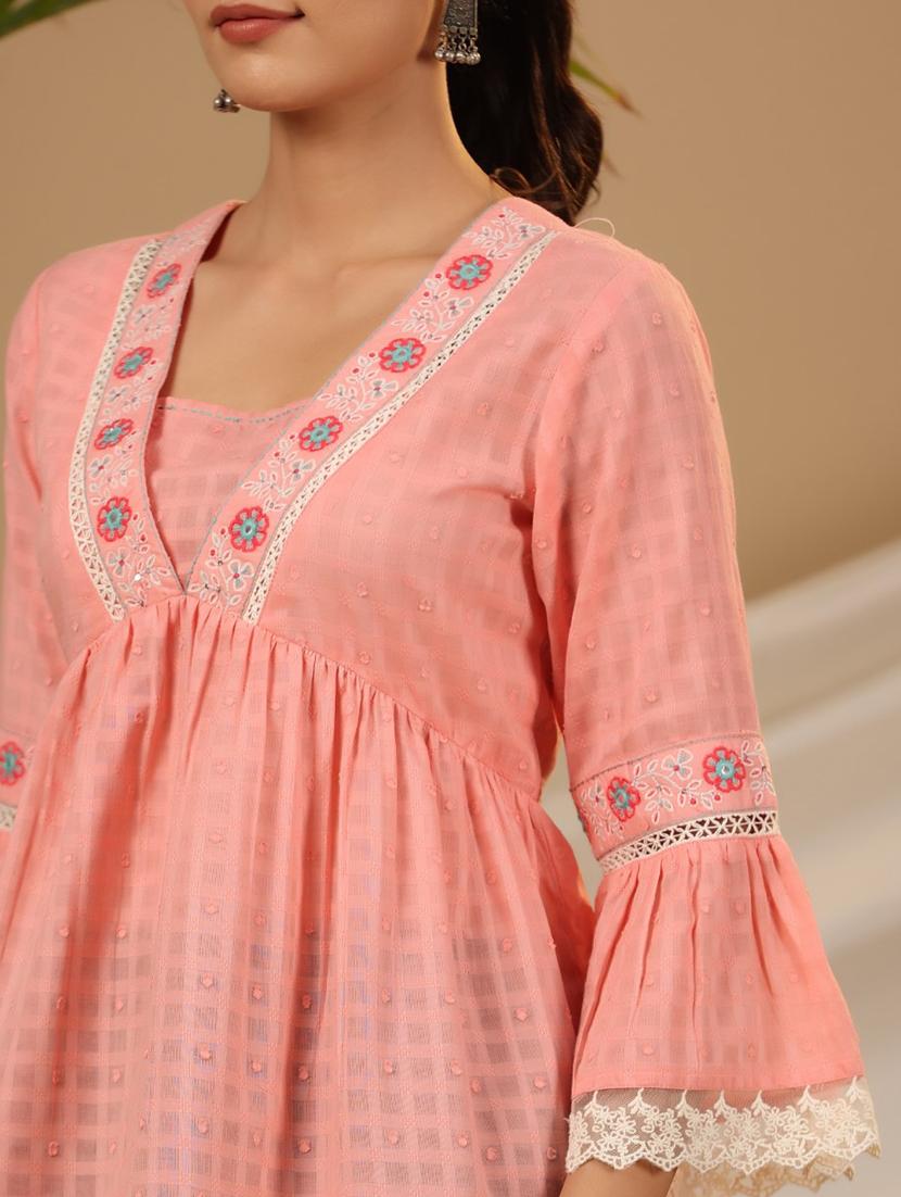 women embroided detailed flared tunic - 21337625 - Standard Image - 5
