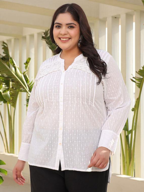 women solid mandrain neck tunic - 21337672 - Standard Image - 3