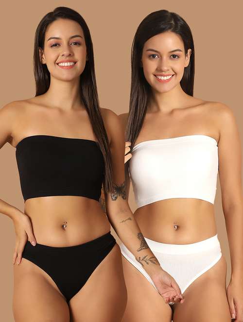 pack of 2 multi colored bra and panty set - 21337916 -  Standard Image - 0