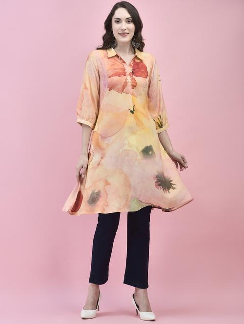 women multicolored printed a-line kurta - 21338143 - Standard Image - 0