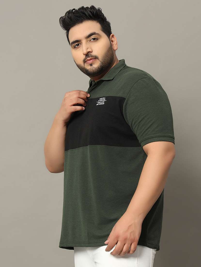 men plus size polo t-shirt